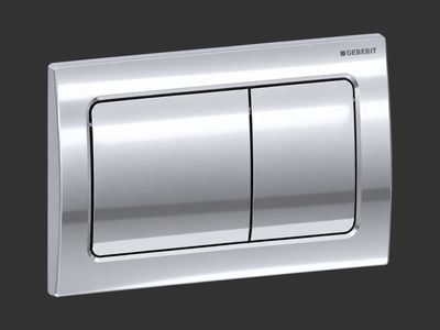 Alpha01 Square Flush Plate / Bright Chrome