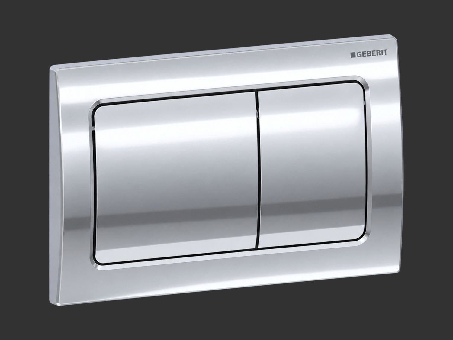 Alpha01 Square Flush Plate / Bright Chrome