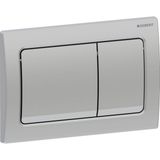 Plaque de déclenchement Alpha01 square / Chromé mat