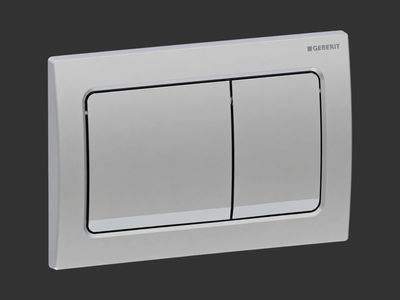 Alpha01 Square Flush Plate / Matte Chrome