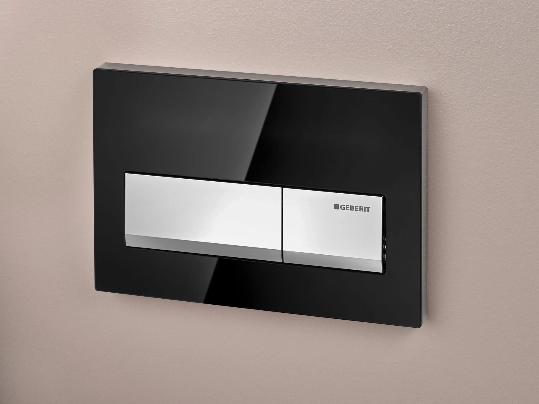 Plaque de déclenchement Alpha50 / Noir chromé