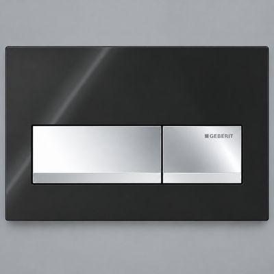 Alpha50 Flush Plate / Chrome Black Alpha50 Flush Plate / Chrome Black