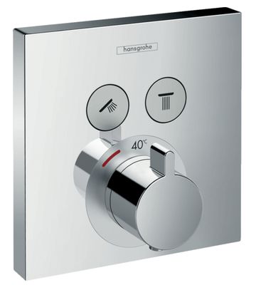 Set de finition pour mitigeur thermostatique encastré Hansgrohe ShowerSelect