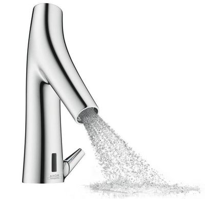 Mitigeur de lavabo électronique AXOR Starck Organic avec manette de réglage de température sur batterie