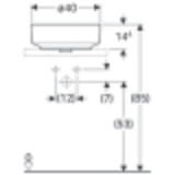 Vasque bol Geberit VariForm circulaire diamètre 40 cm