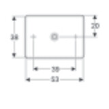 Vasque bol Geberit VariForm rectangulaire 55 x 40 cm