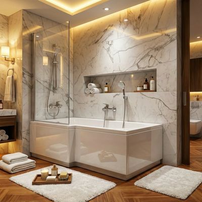 Twin Bathtub 160 x 85 cm Left