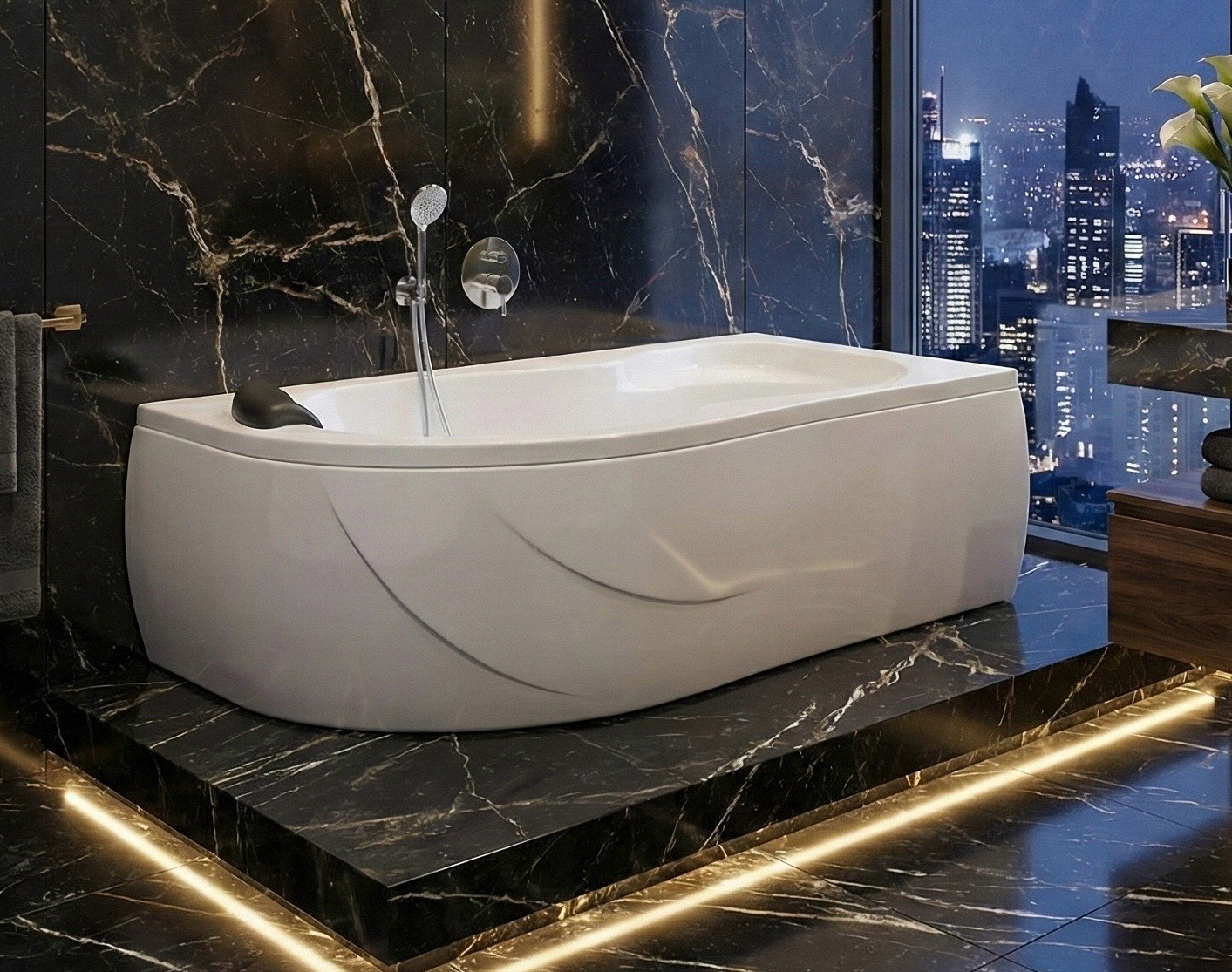 Baignoire Oasis droite 160 x 90 cm - vue 7