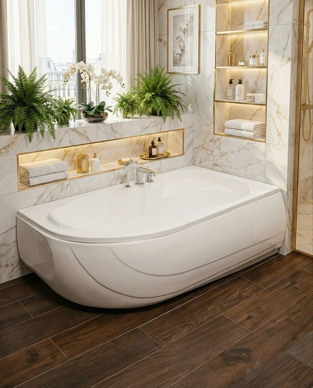 Baignoire Oasis droite 160 x 90 cm