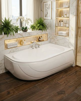 Oasis Right Bathtub 160 x 90 cm