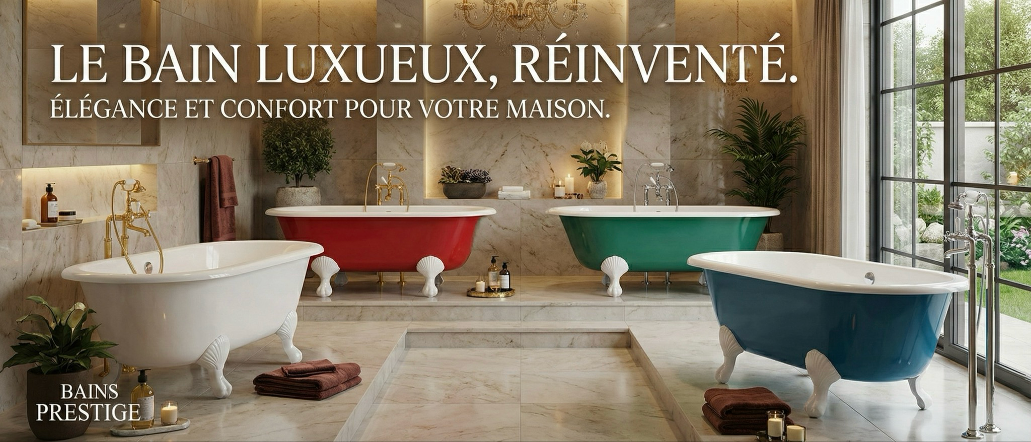 Baignoire Retro 177 x 82 cm - vue 2