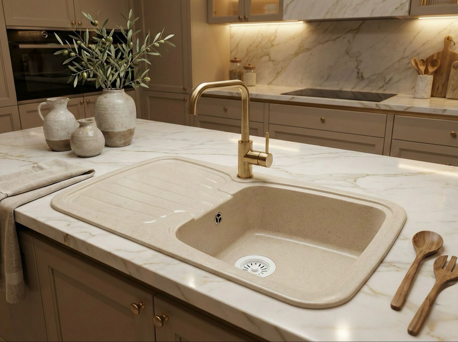 Marmara 88 x 50 cm Built-in Kitchen Sink