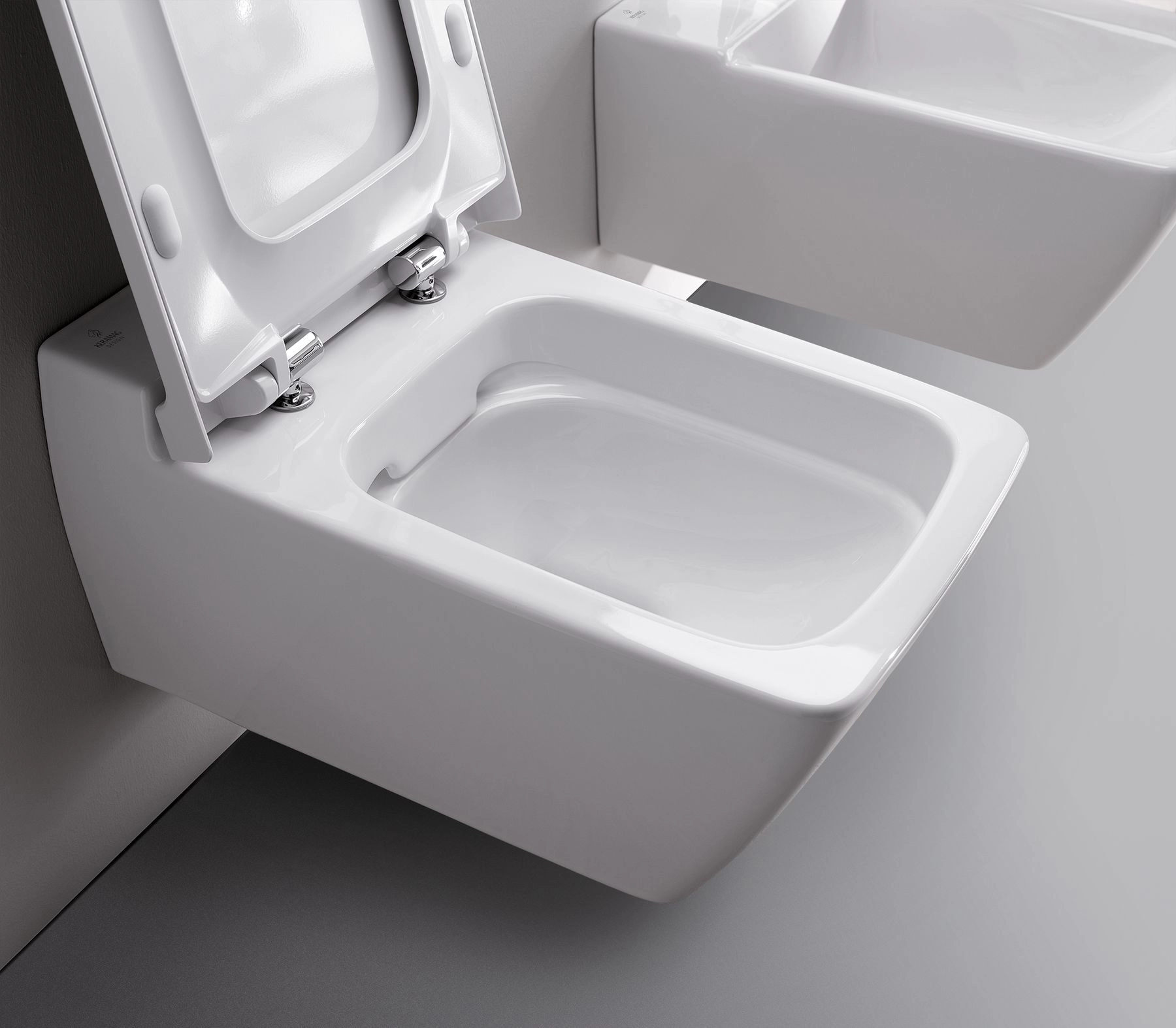 Cuvette suspendue Geberit Xeno² carénée Rimfree KeraTect® avec fixations cachées ​(sans abattant) - vue 2
