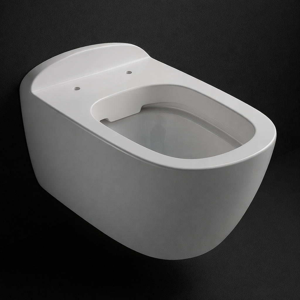 Cuvette suspendue Geberit Citterio carénée Rimfree KeraTect®​ avec fixations cachées ​(sans abattant) - vue 2