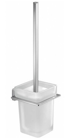 Atena Wall-Mounted Toilet Brush Holder with Nylon Brush