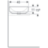 Vasque bol Geberit VariForm ovale 55 x 40 cm