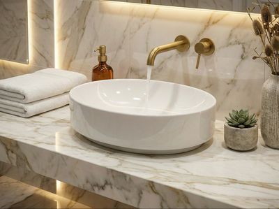 Geberit VariForm Oval Washbasin Bowl 55 x 40 cm