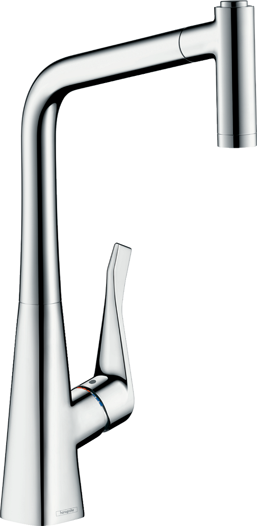 Mitigeur de cuisine Metris Select M71 320 avec douchette extractible 2 jets