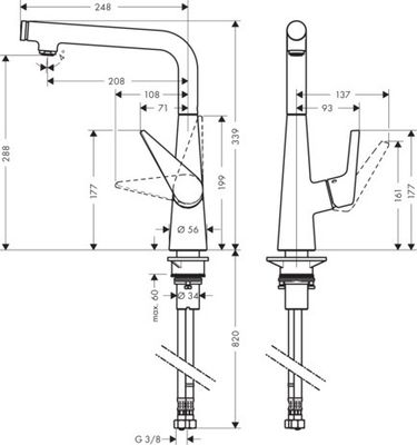 Hansgrohe Talis Select S 300 Kitchen Mixer