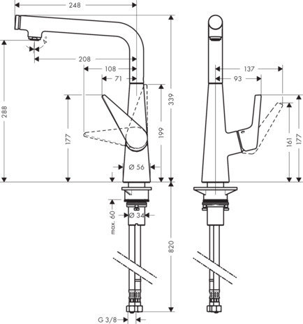 Hansgrohe Talis Select S 300 Kitchen Mixer