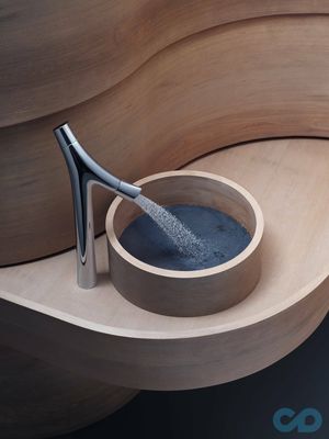 Mitigeur de lavabo AXOR Starck Organic 240 pour vasque libre avec bonde à écoulement libre