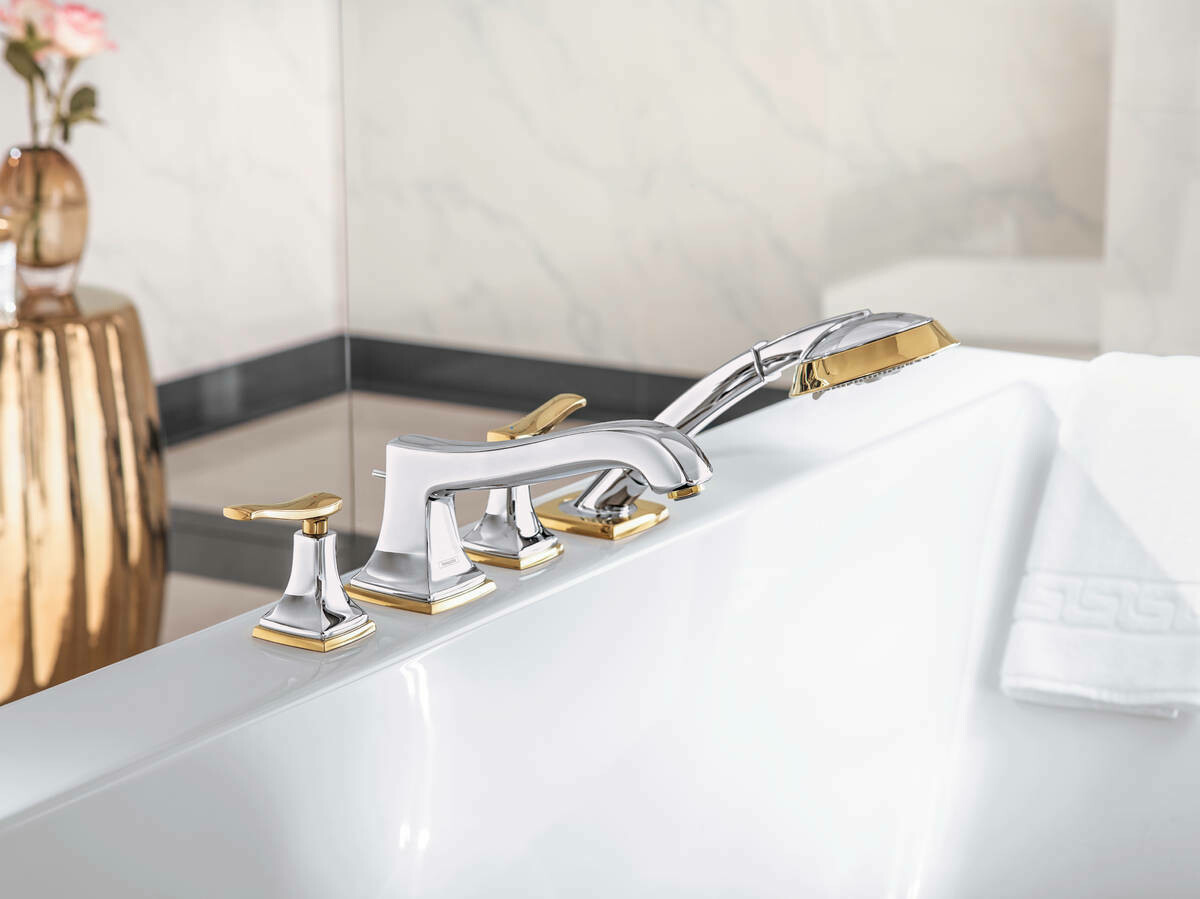 4-Hole Mixer for Bathtub Rim Mounting Hansgrohe Metropol Classic
