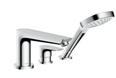 Hansgrohe Talis E 3-Hole Mixer for Bathtub Edge Installation Hansgrohe Talis E 3-Hole Mixer for Bathtub Edge Installation