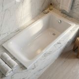 Baignoire rectangulaire Geberit Rekord 170 x 75 cm avec pieds