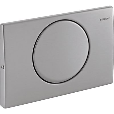 Geberit Mambo Anti-Vandal Flush Plate with Screws / Brushed Chrome