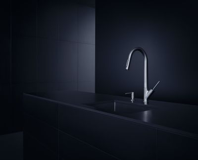 Mitigeur de cuisine AXOR Starck avec douchette extractible