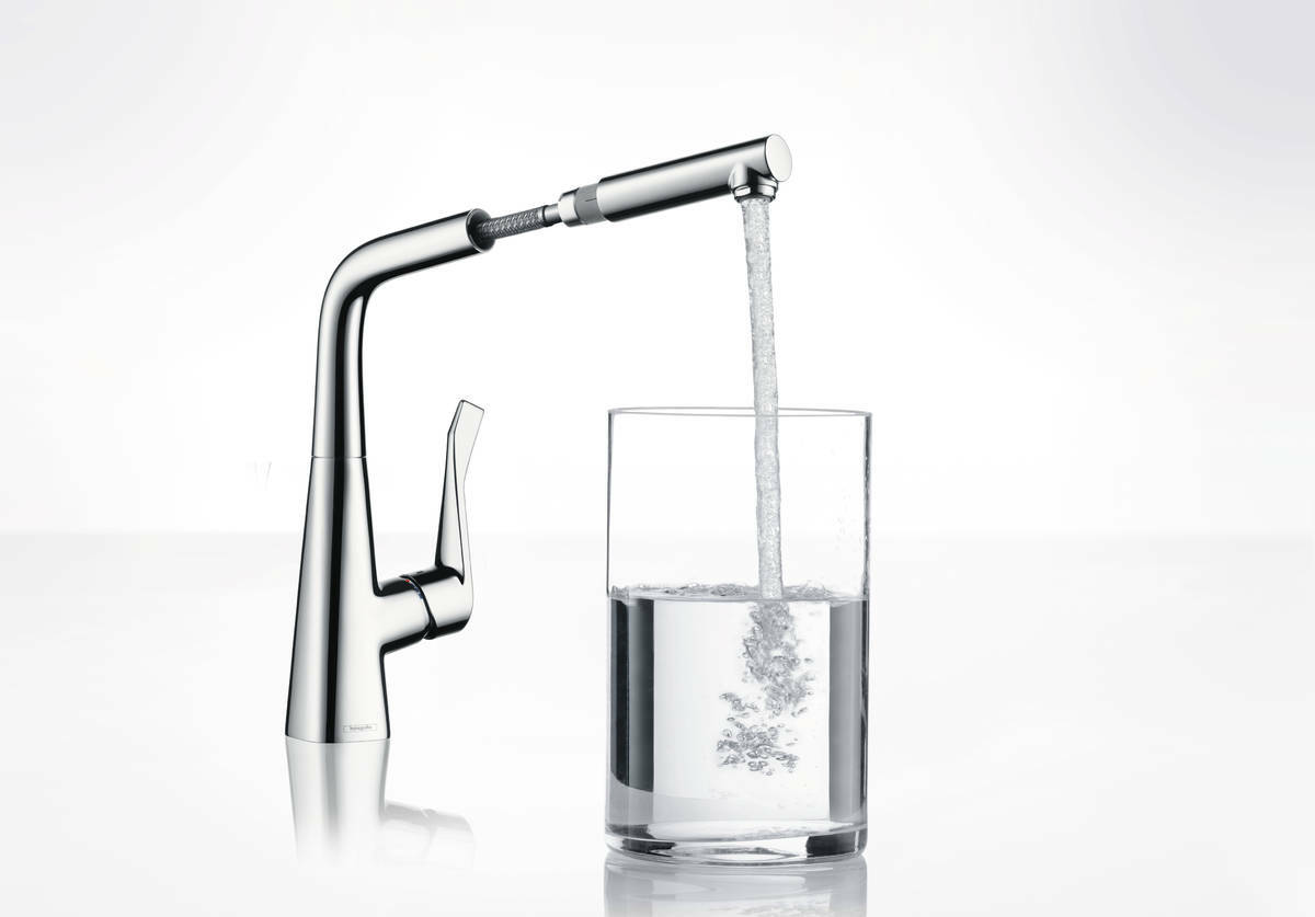 Mitigeur de cuisine Metris M71 320 avec douchette extractible - vue 5