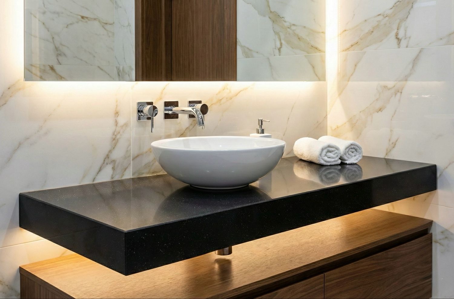 Countertop basin Bolero 44 cm in white — Product view 6