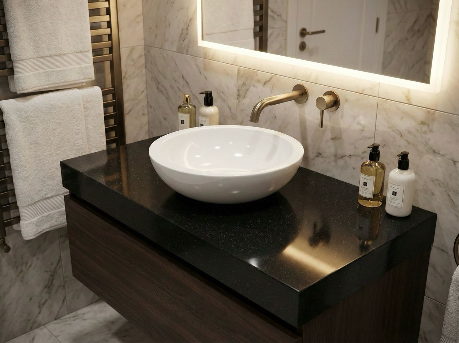 Countertop basin Bolero 44 cm in white — Product view 4