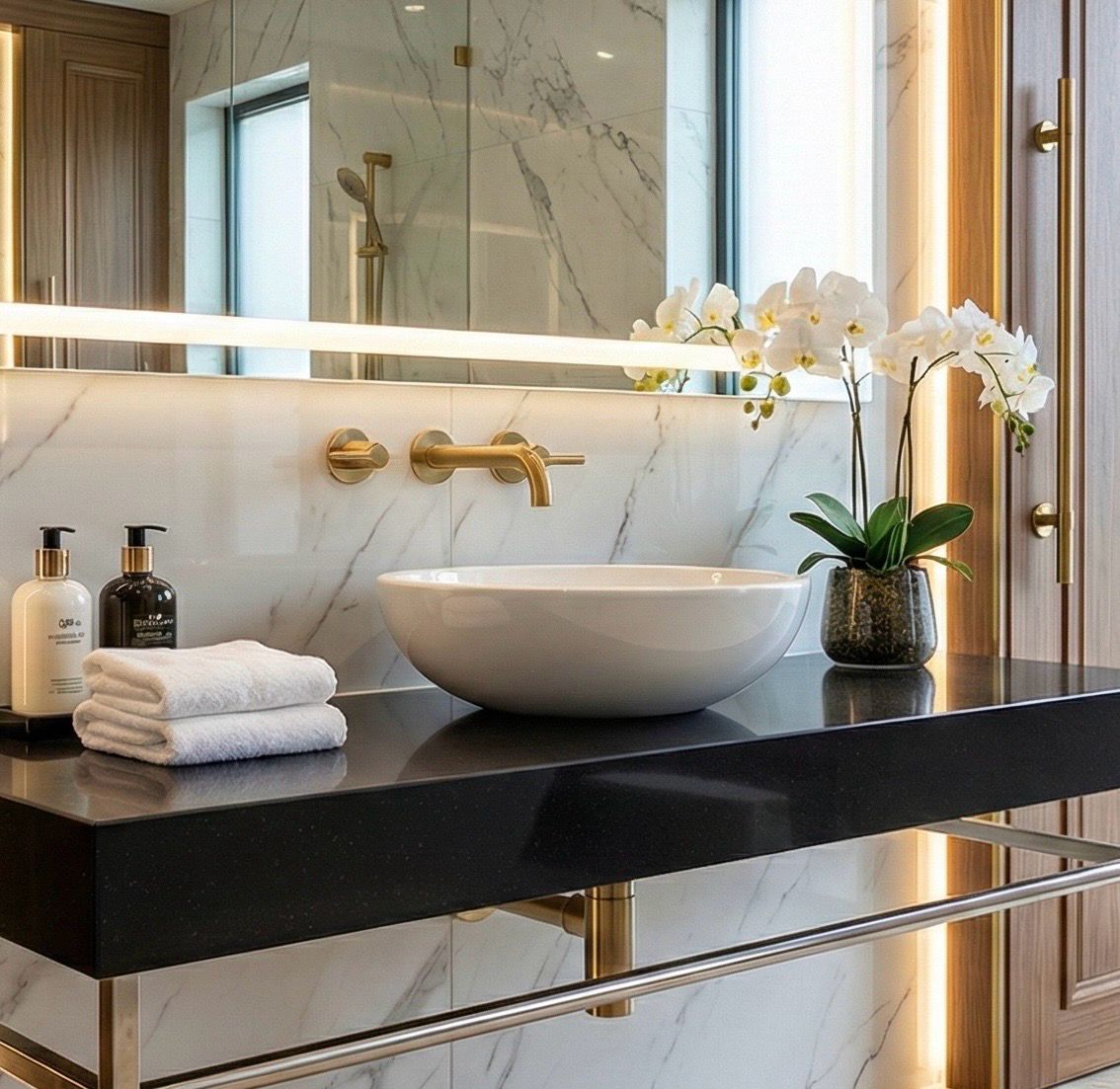 Countertop basin Bolero 44 cm in white — Product view 3