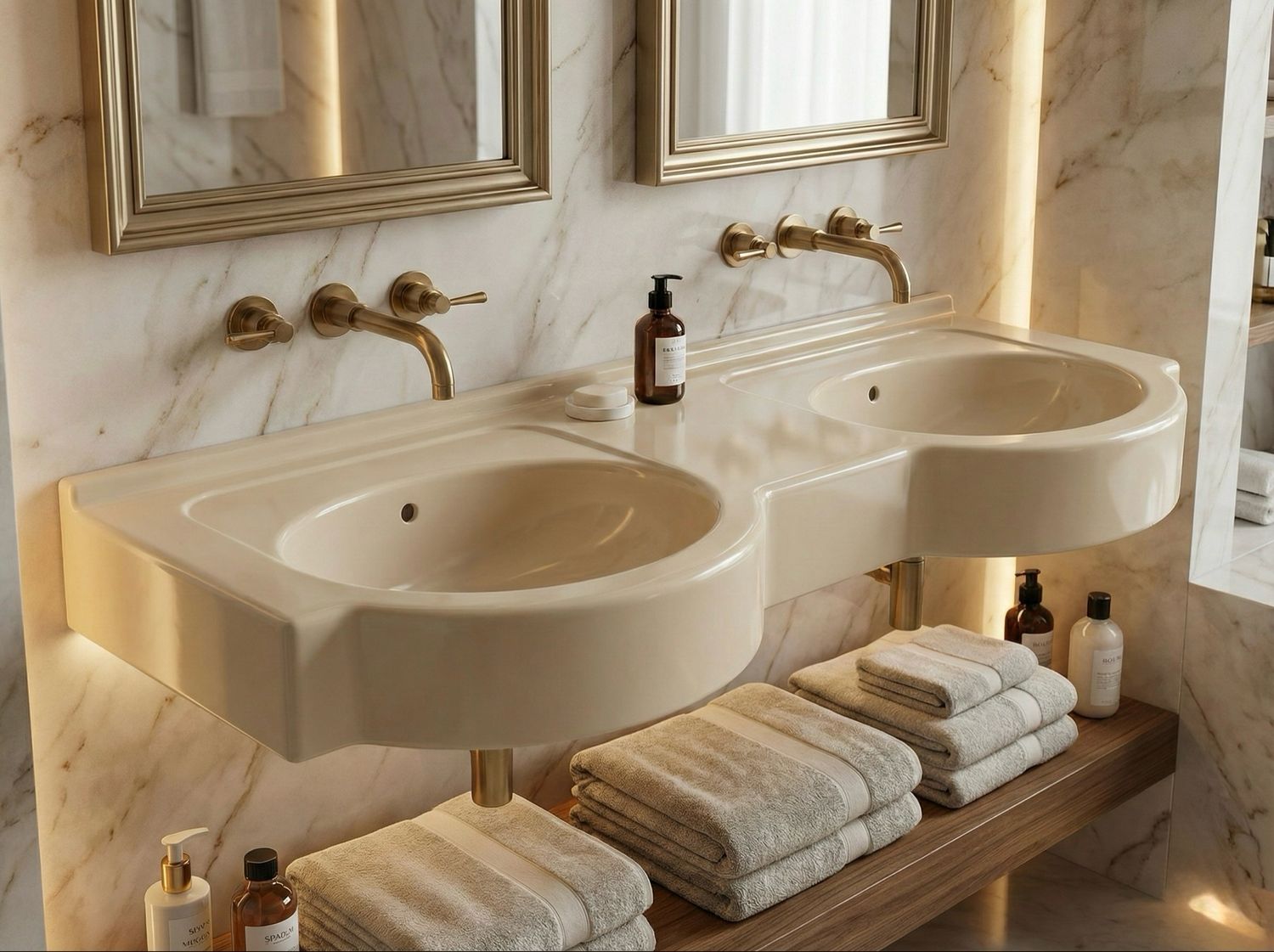 Vanity top double Riviera 140 or 160 cm — Product view 2