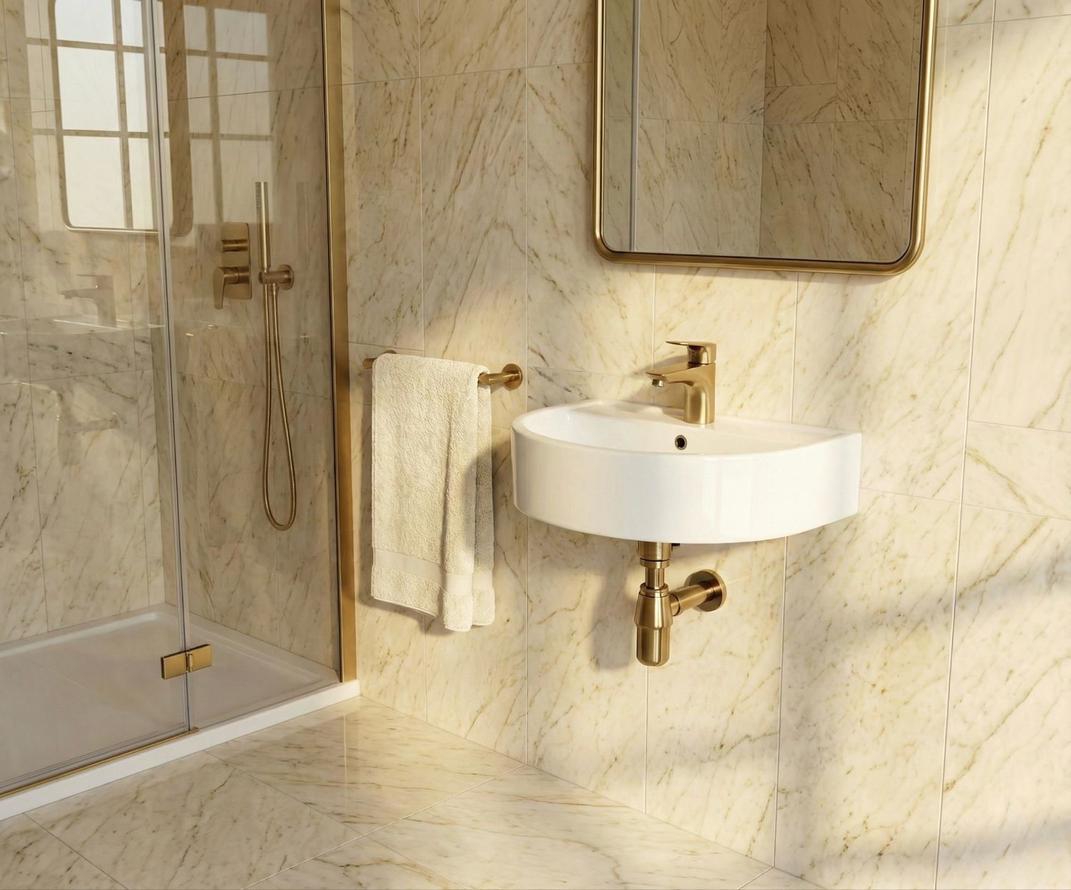Cloakroom basin Demi-Lune 49,5 cm — Product view 3