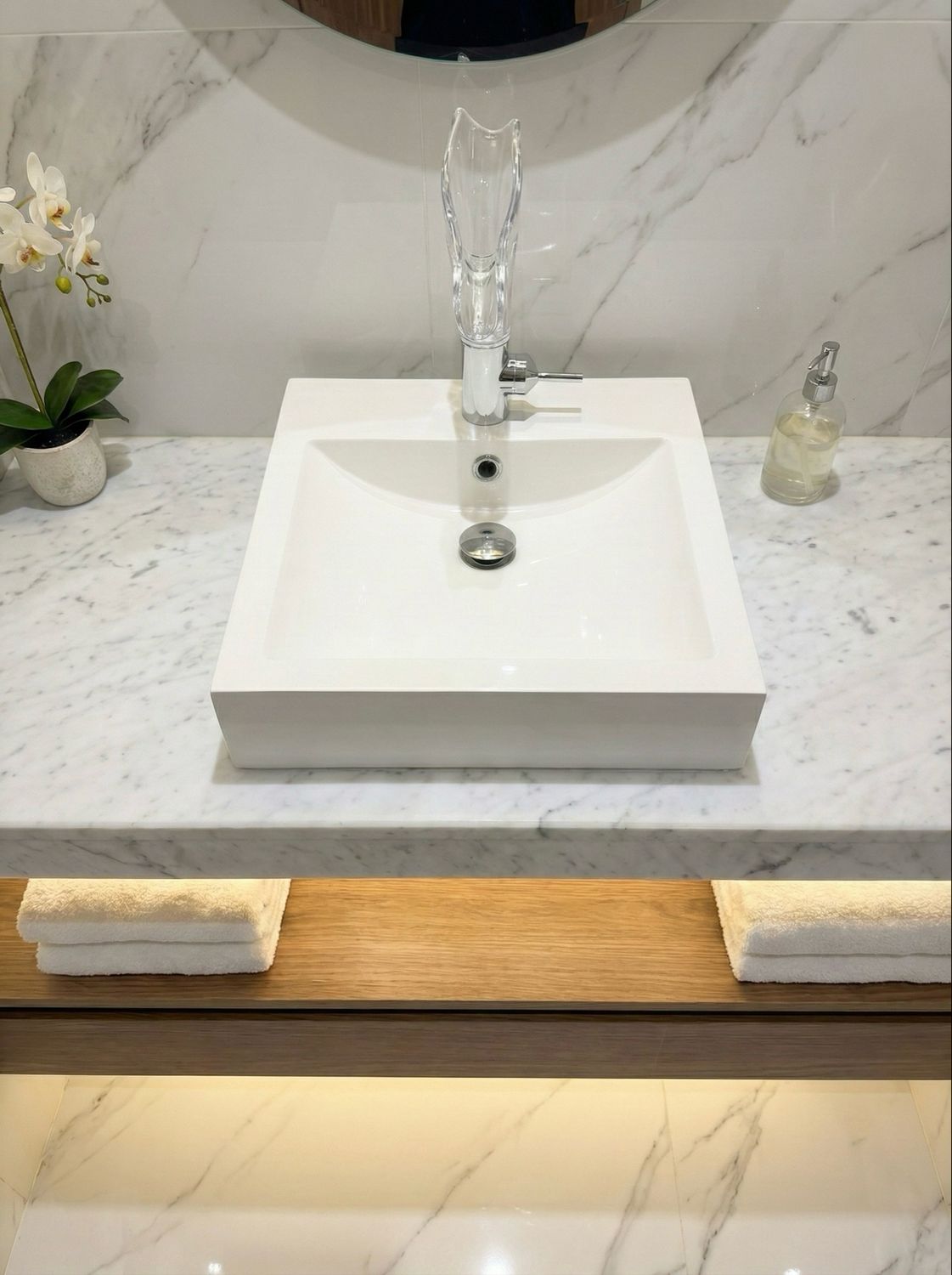 Countertop basin Square 45 cm — Product view 3