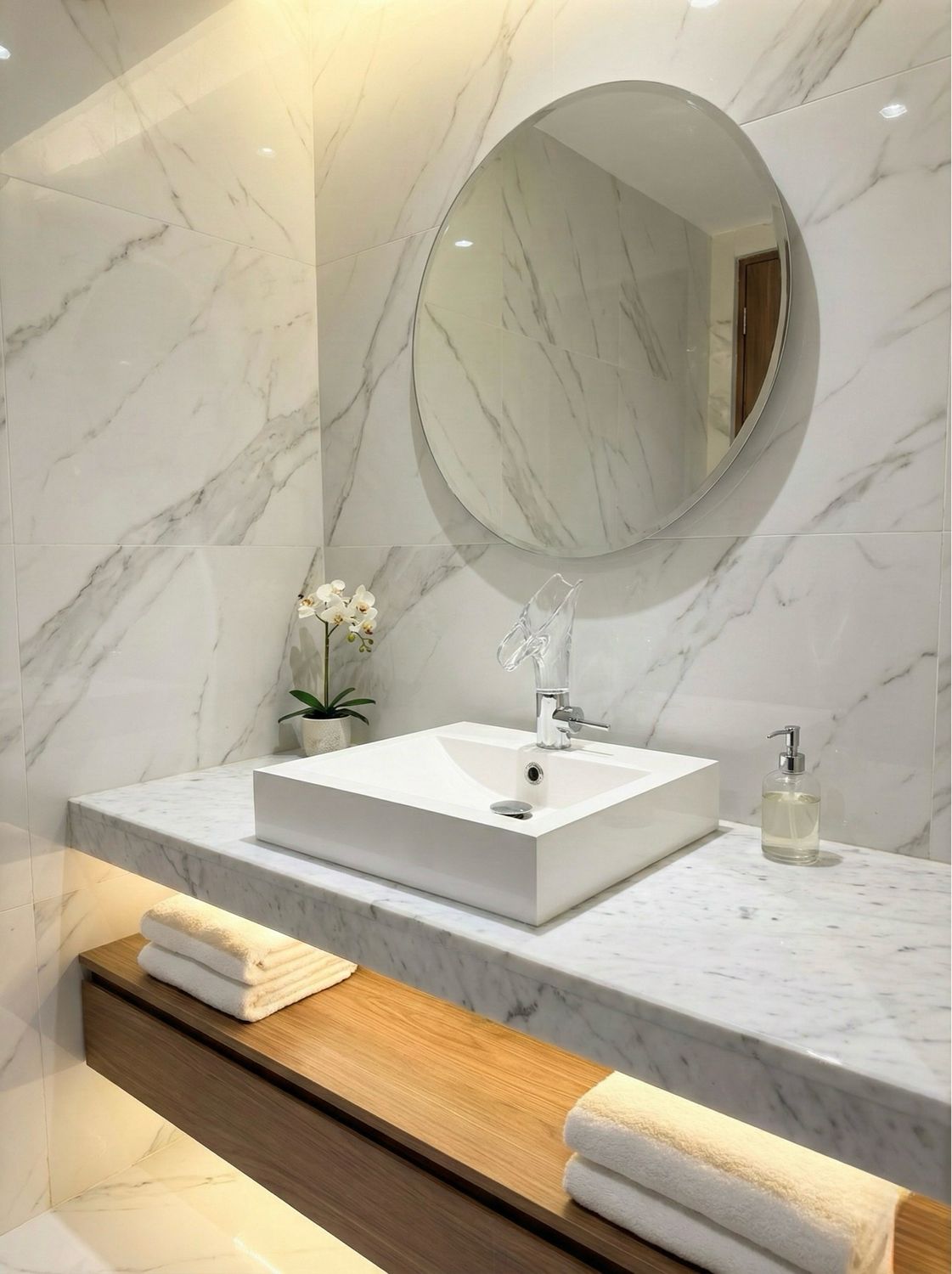 Square Countertop Basin 45 cm