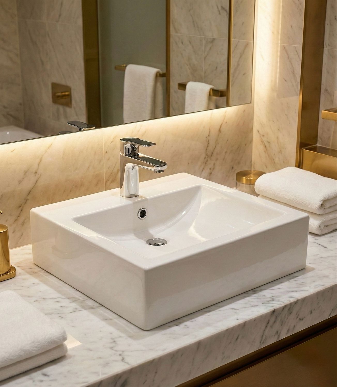 Countertop basin Square 45 cm — Product view 6