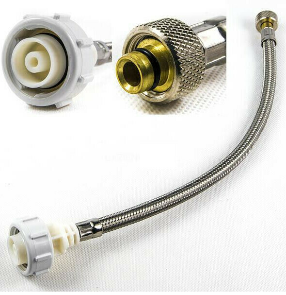 Flexible à tresse métallique pour réservoir à encastrer Geberit Sigma 12 cm, Delta et Twinline — vue 4