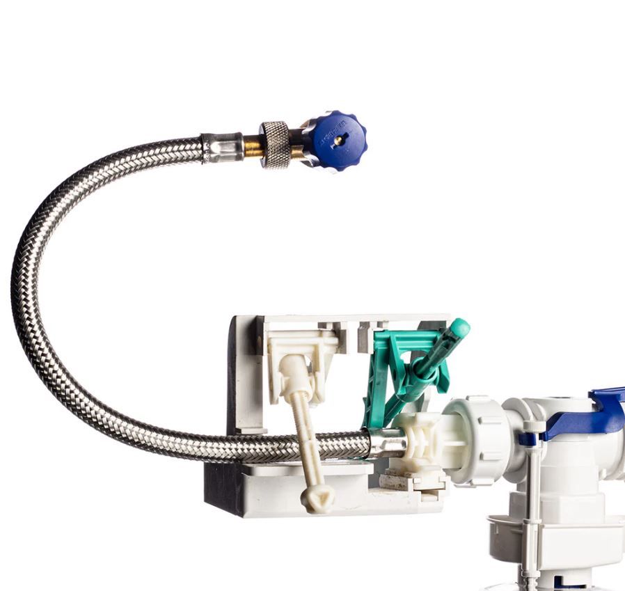 Flexible à tresse métallique pour réservoir à encastrer Geberit Sigma 12 cm, Delta et Twinline — vue 3
