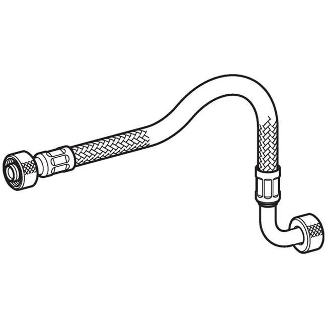 Flexible à tresse métallique résistant à l'eau de mer, pour réservoir à encastrer Geberit Alpha et Sigma 8 cm — vue 5