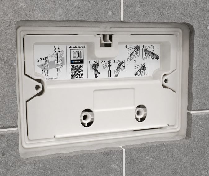 Boîtier de réservation avec plaque de protection pour réservoir à encastrer Alpha 8 cm - vue 3
