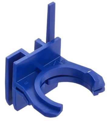 Blue plastic clip de fixation for Geberit Sigma 8 cm flotteur type 380 toilet reservoir.