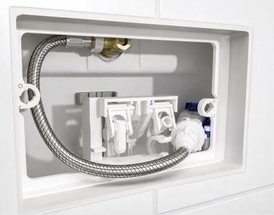 Support block for Geberit Twinline 8 cm and Delta 8 cm concealed cistern