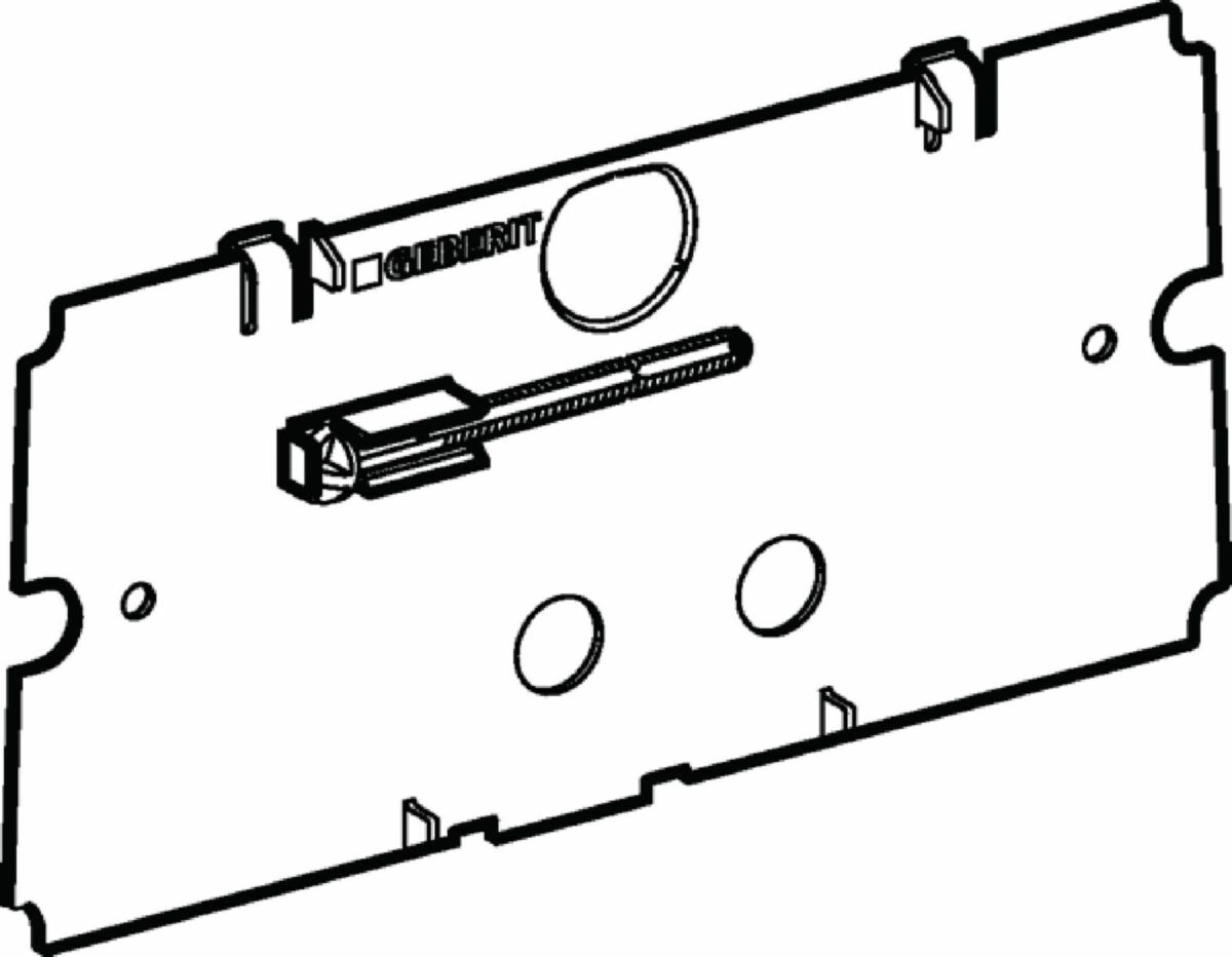 Plaque de protection Geberit pour réservoir à encastrer Twinline 8 cm et 12 cm - vue 3