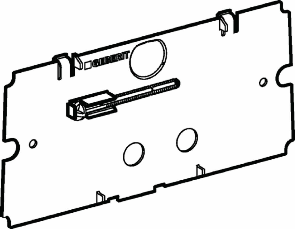 Plaque de protection Geberit pour réservoir à encastrer Twinline 8 cm et 12 cm — vue 3