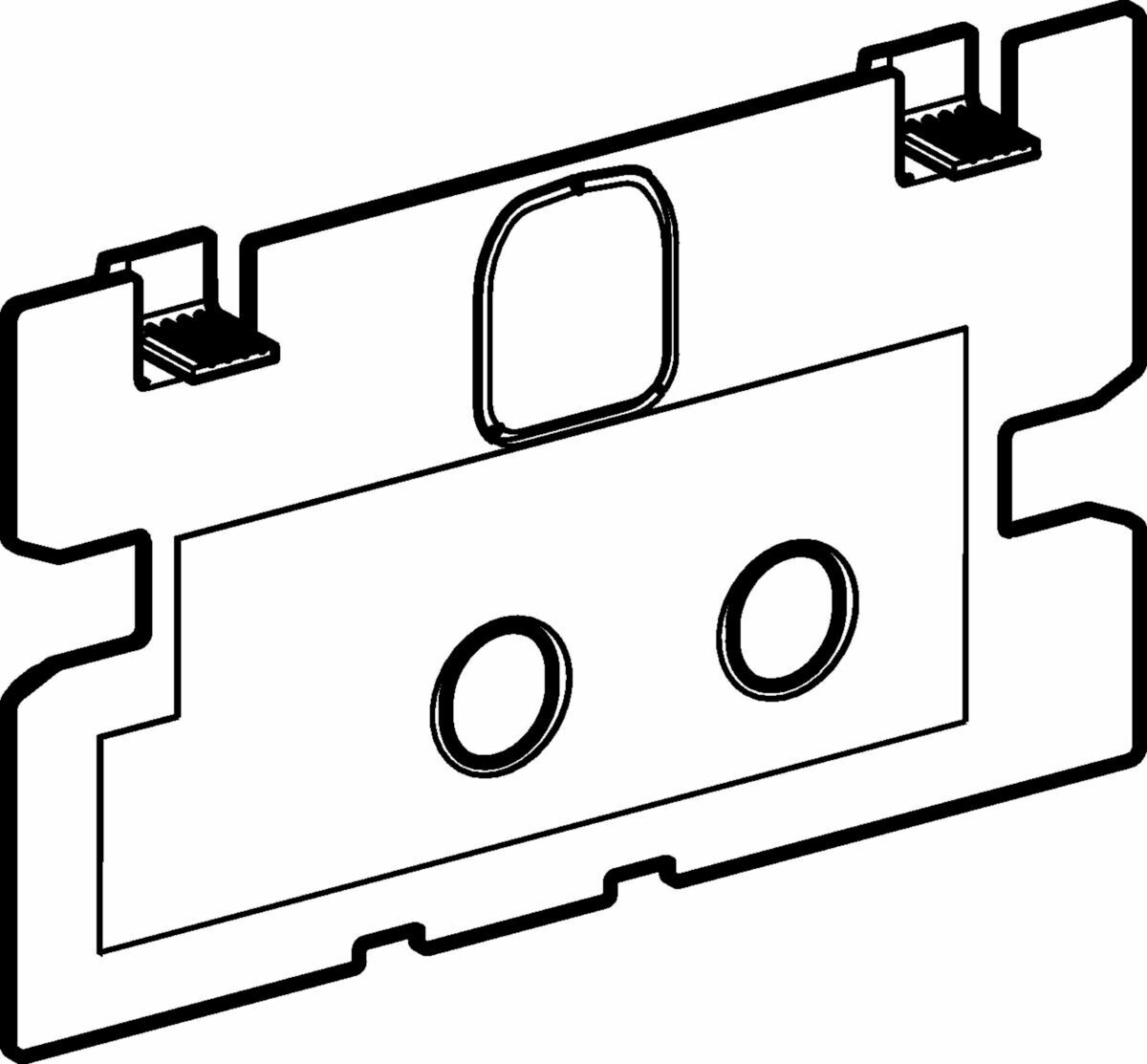 Plaque de protection Geberit pour réservoir à encastrer Delta 8 et 12 cm — vue 3