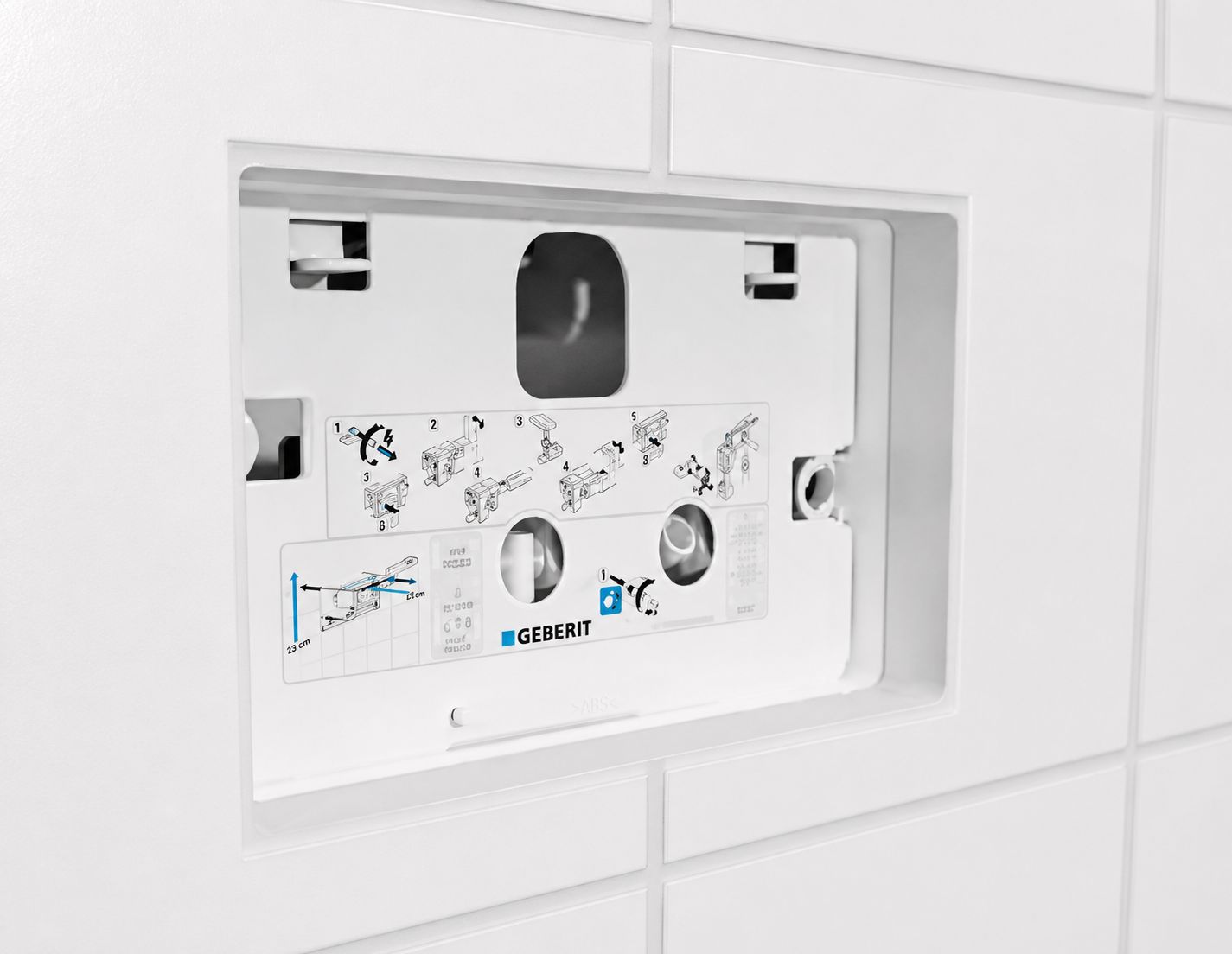 Geberit protection plate for Delta 8 and 12 cm concealed cistern
