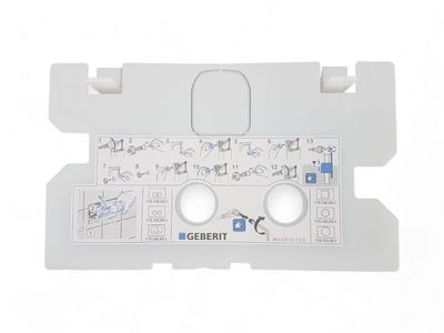 Plaque de protection Geberit pour réservoir à encastrer Delta 8 et 12 cm